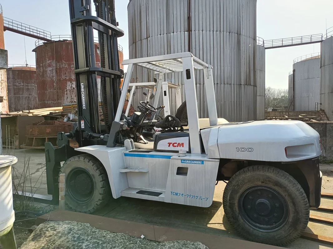 Japan original TCM100 Used forklift 10 tons forklift TCM100Z8 forklift stacker high quality global sales