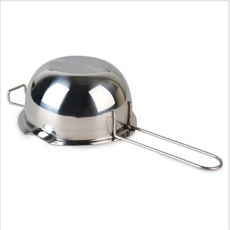 Baking Tool Mixing Candy Candle Fountains Stainless Steel Cheese Butter Chocolate Melting Pot with Pouring Spouts