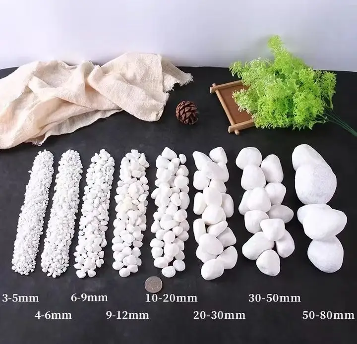 High Quality Wholesale Natural Versatile High Polished White Pebbles For Decoration Or Paving Material