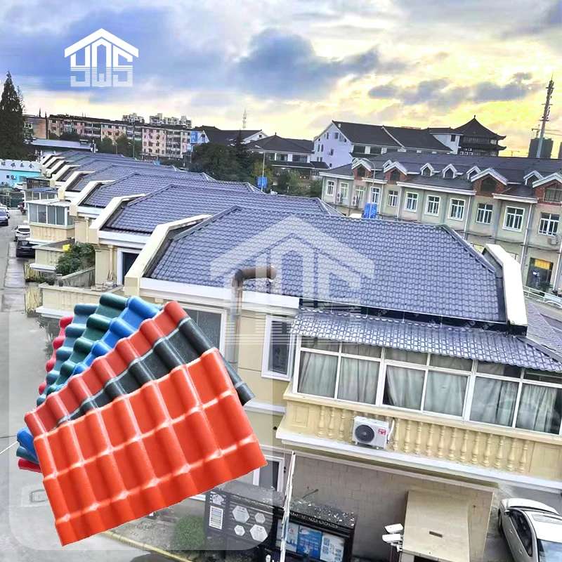 Waterproof ASA PVC roof tile plastic roofing sheet for shed