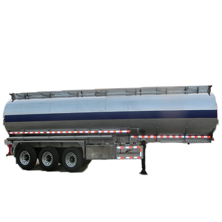 CLW Group 3 Axles 40000 liters Aluminum Stainless Steel Trailer Sulfuric fuel Tanker Fuel Tanker semi trailer