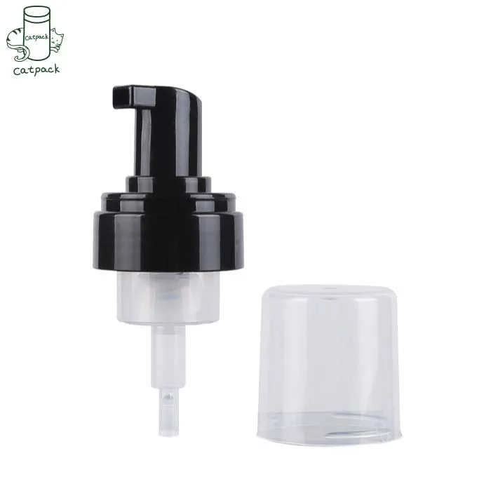 43mm Hand Foam Soap Pump Dispenser Cosmetic Black Head Facial Mousse Plastic Foaming Cleansing Pump
