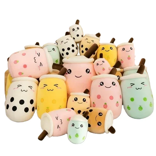 Gretel New Colors 10cm Stuffed Boba Plush Keychain Cute Soft Milk Tea Sweet Gift Bubble Key Plush Boba Keychain