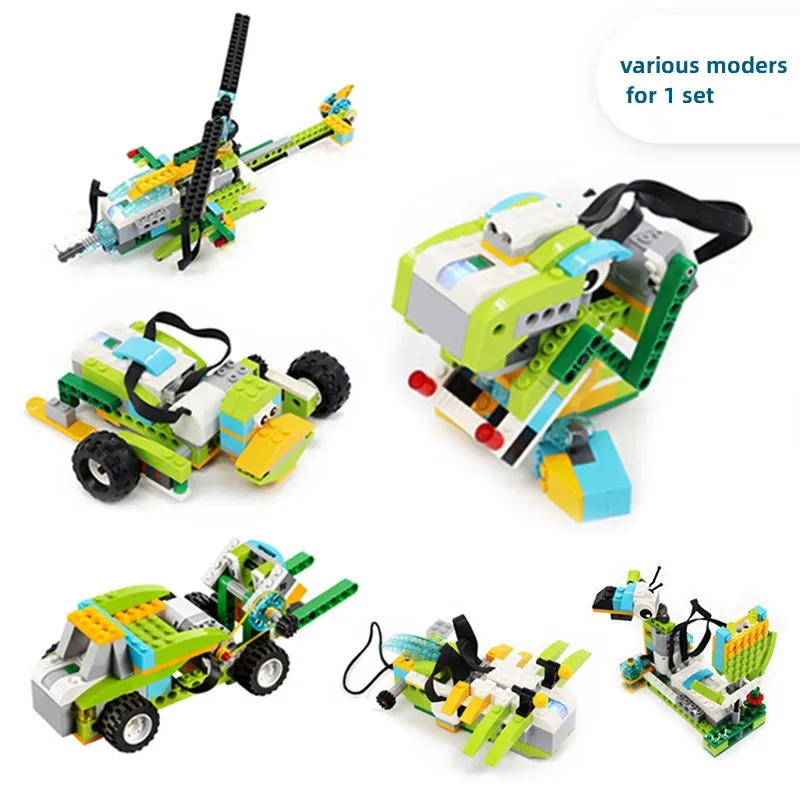 Best Power Functions Electric Motors Tilt  and Motion Sensor Electric Hub building blocks Robotics kit education  45300 WeDo 2.0
