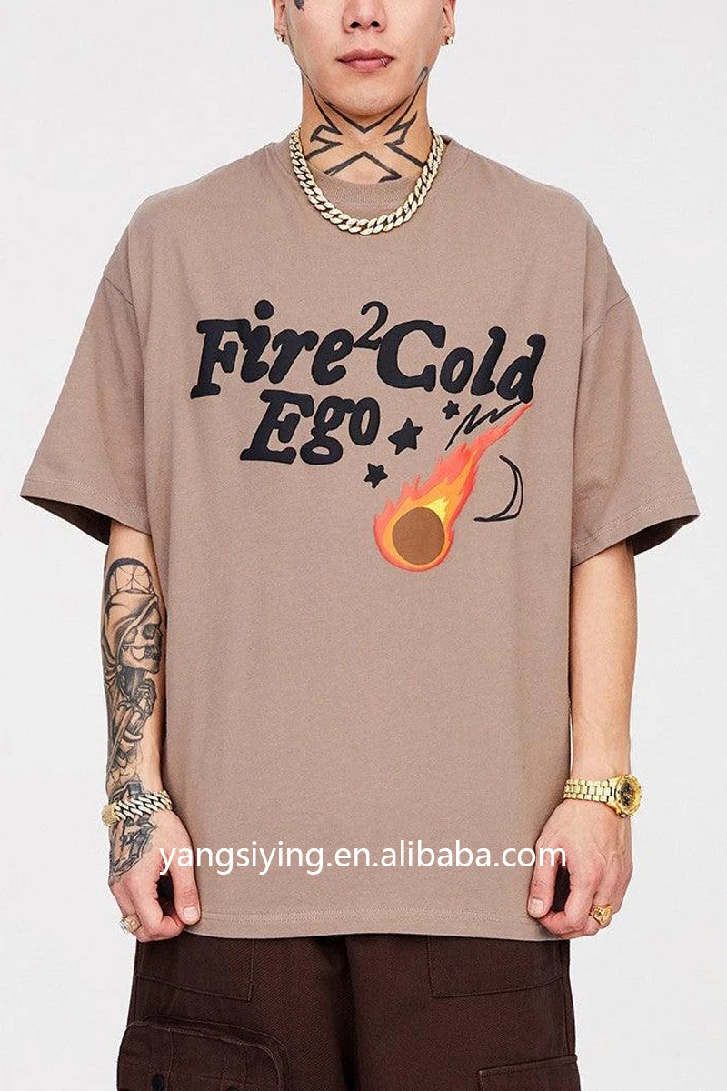 High Quality Custom Cropped T-Shirt Boxy 100% Cotton Oversized Heavyweight Drop Shoulder White T Shirt for Men Manufacturer