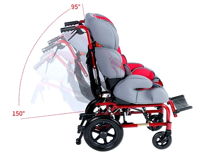 THR-CW258L Lightweight folding manual wheelchair for cerebral palsy children sale