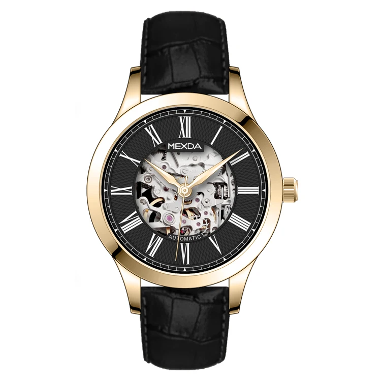 mexda brand Direct factory Mechanical watches diver automatic SKELETON wrist watch