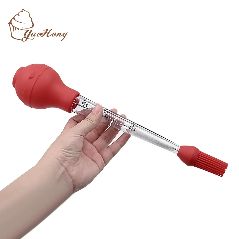4pcs Turkey Baster Set Heat Resistant Food Grade Silicone Turkey Baster For Cooking And Home Baking Kitchen Tool