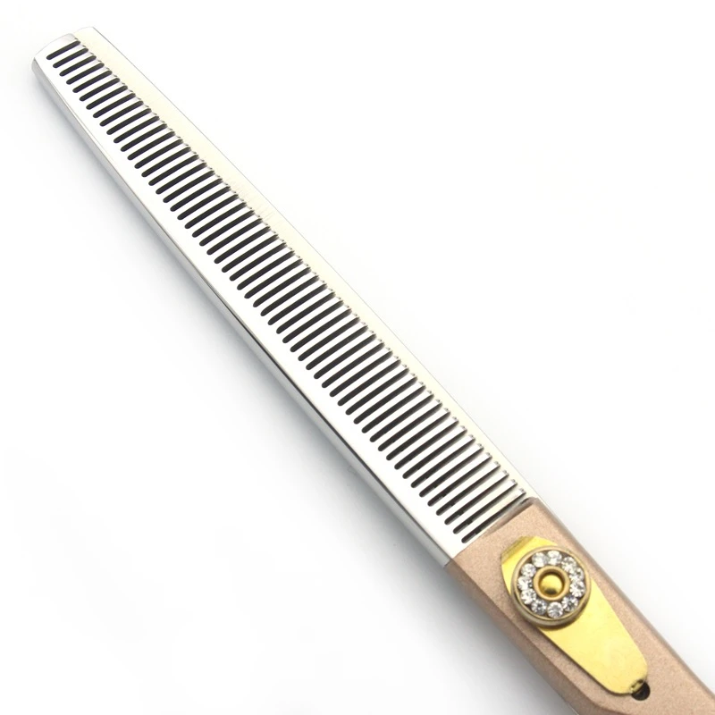 Factory Directly Pet Grooming Scissors 7.5 inches Rose Gold 440C Stainless Steel Thinning Scissors