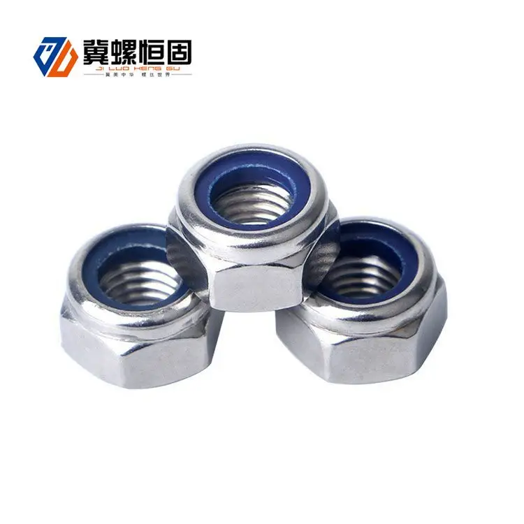 China oem stainless Steel Nylon Insert Lock Nuts supplier