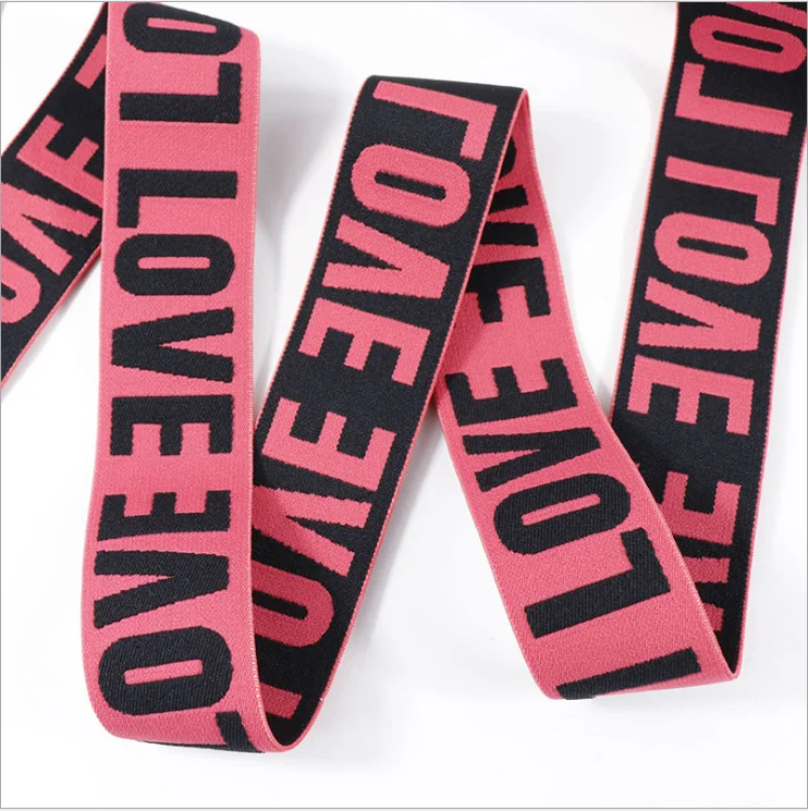 Custom Nylon  underwear elastic waistband jacquard elastic band  for Waistband