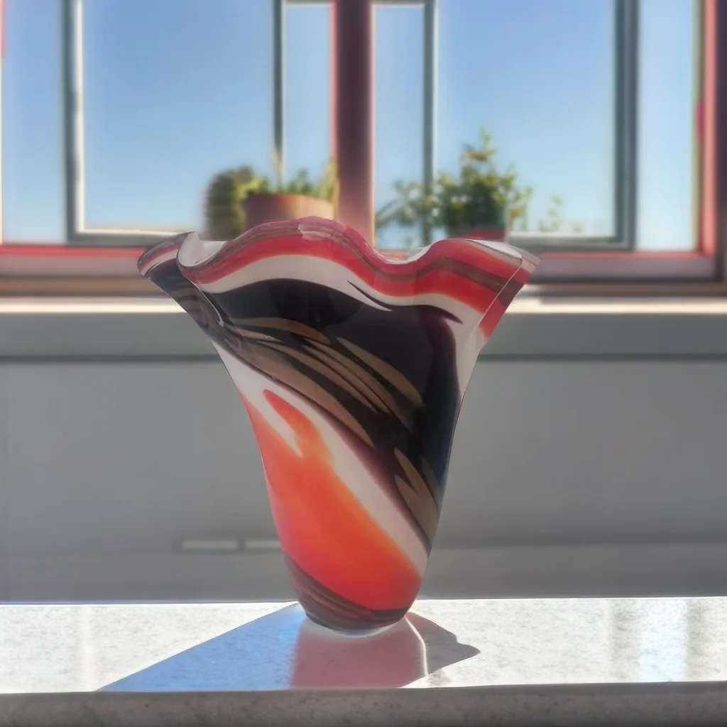 Vintage Custom art picasso sculpture hand blown colored luxury bottle creative flower murano glass vase modern glass vases