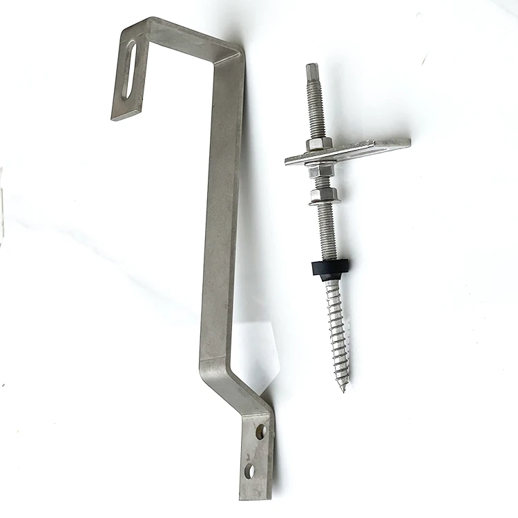 Производитель из нержавеющей стали 304 солнечные кровельные вешалка болт M10x200/250/300 мм с двойным резьбовым спешке винт для Монтажная система на солнечной батарее