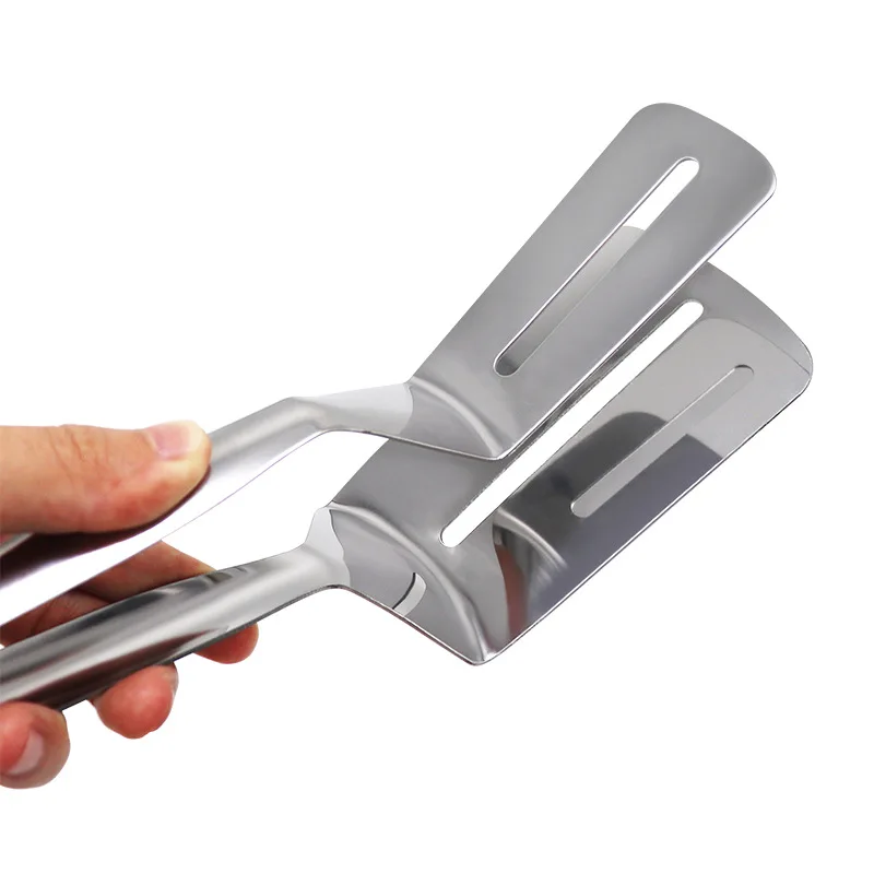 Kitchen Cooking BBQ Clamp Stainless Steel Cuisine Stainless Steel Food Clamp Steak Tong Available Pizza Cut