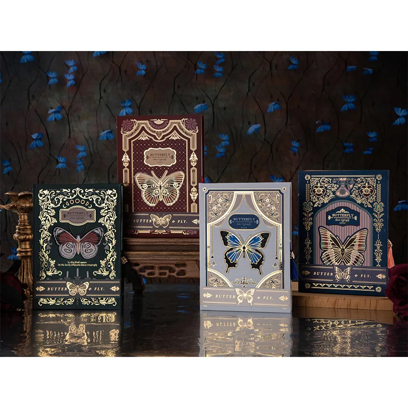 Винтажный Справочник бабочки в твердом переплете креативный многофункциональный цвет внутренней страницы 112 листы студенческий блокнот