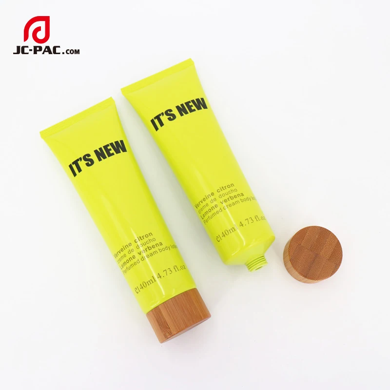 
Bamboo Cap For Plastic Soft Tube Packaging 150g Wooden Lid For 150ml Plastic Tube 