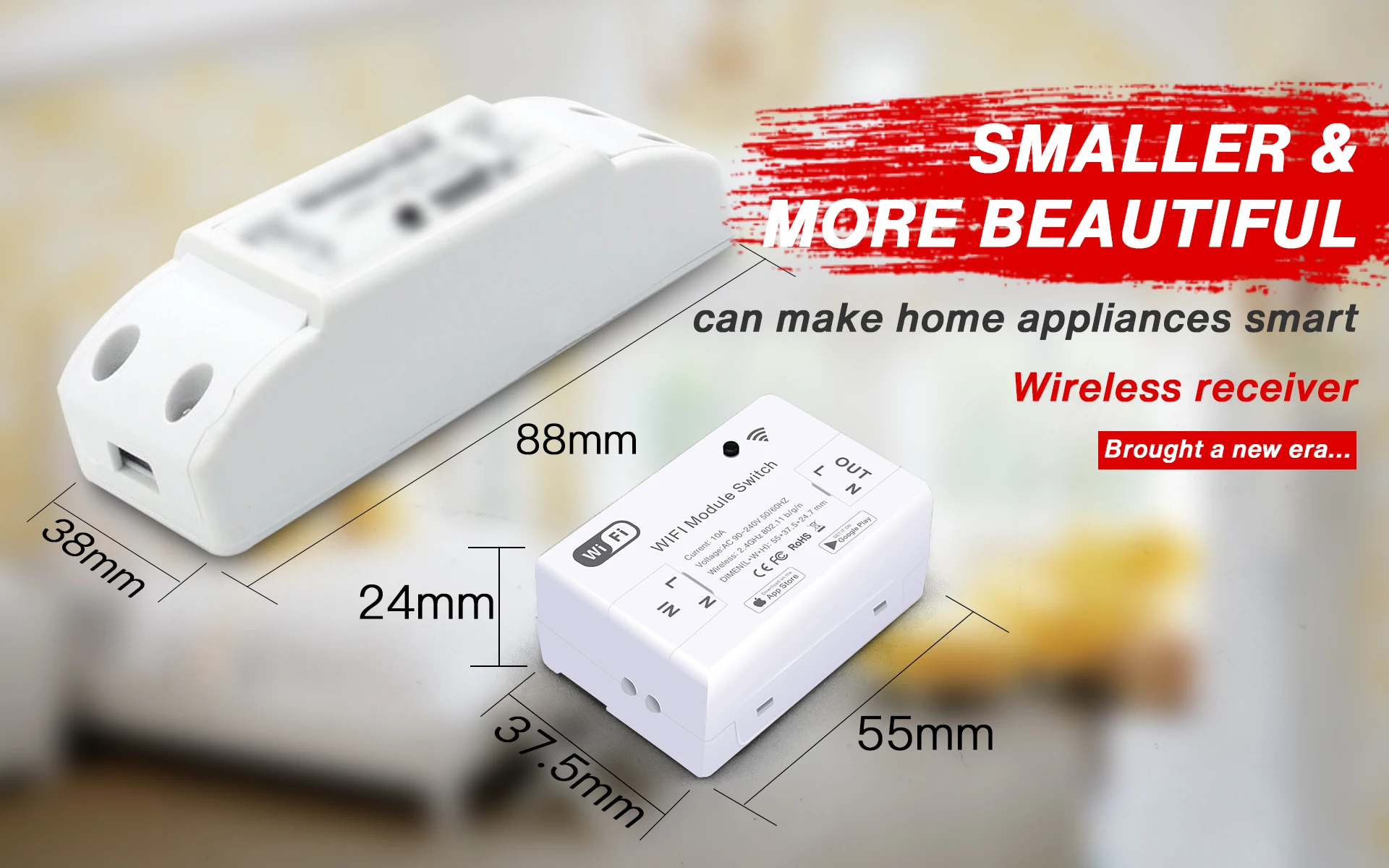 MVAVA 90V- 240V 10A домашней автоматизации беспроводной Wi-Fi Smart BOX Home модуль автоматического включения света переключатель smart продукты