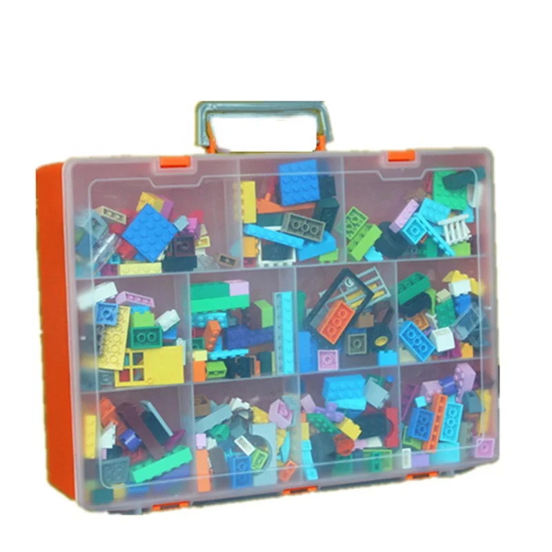 Removable 59 Compartment PP Plastic Container Storage Box DIY Tool Case with Handle For Lego/Toy/Parts