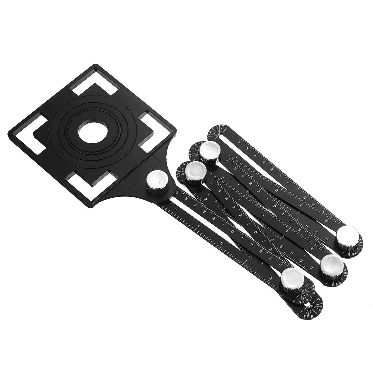 Multi Angle Measuring Ruler vivid Protractors Adjustable Floor Tile Hole Locator