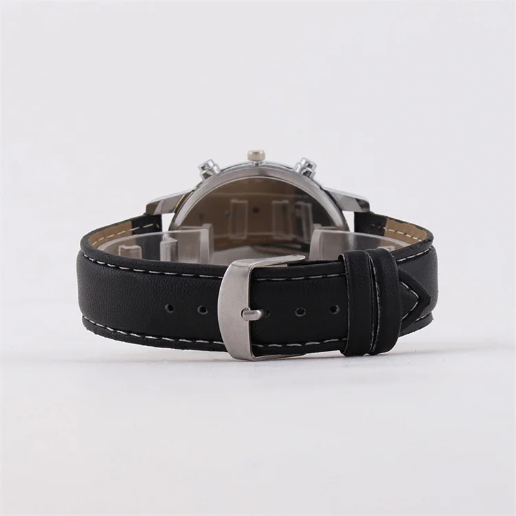Лидер продаж, простые мужские часы, модные мужские кварцевые часы с кожаным ремешком, оптовая продажа от производителя