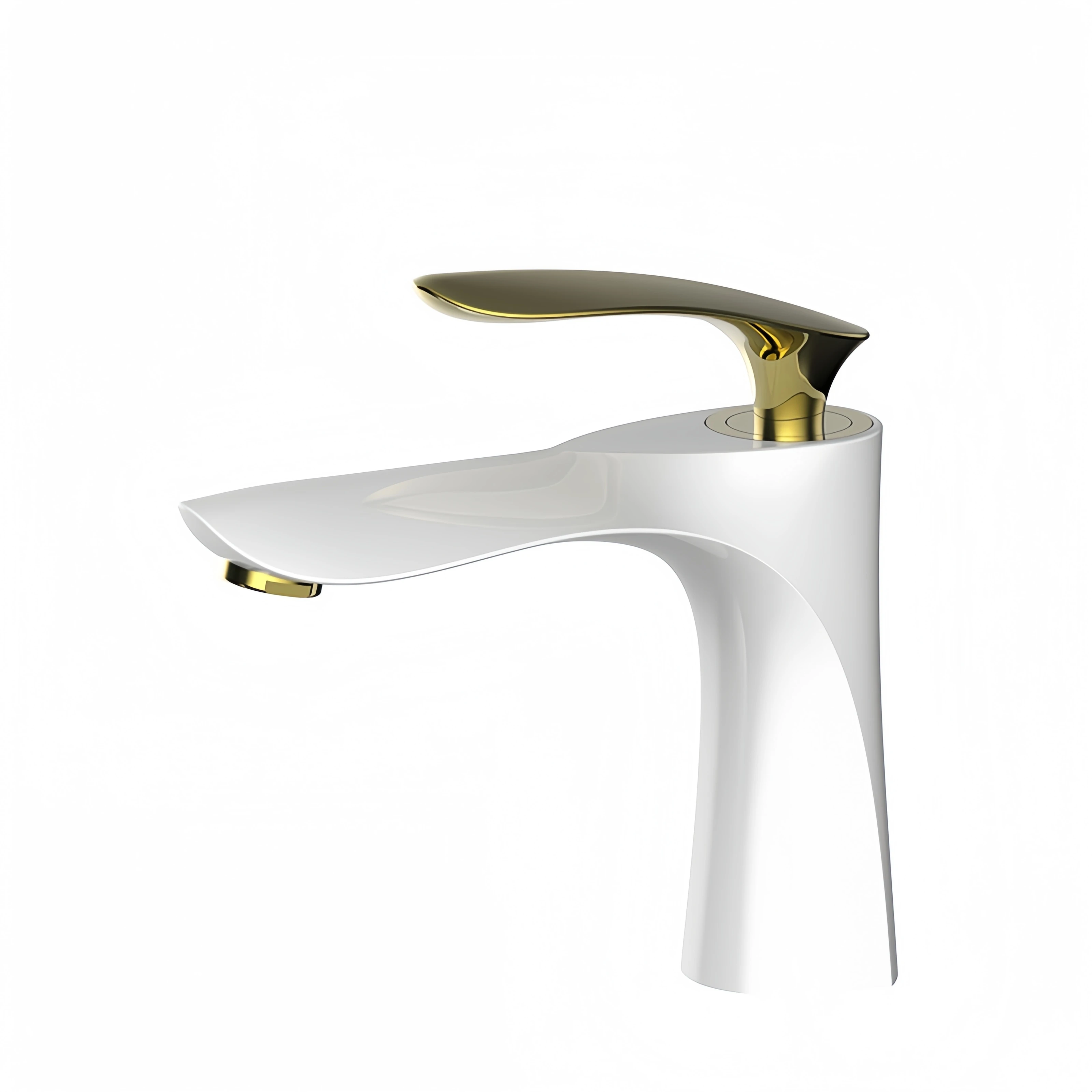 Luxury Single Handle Zinc Tap Water Saving Plumbing Fixture Chrome Basin Faucet Mixer Brass Taps Bathroom Faucet