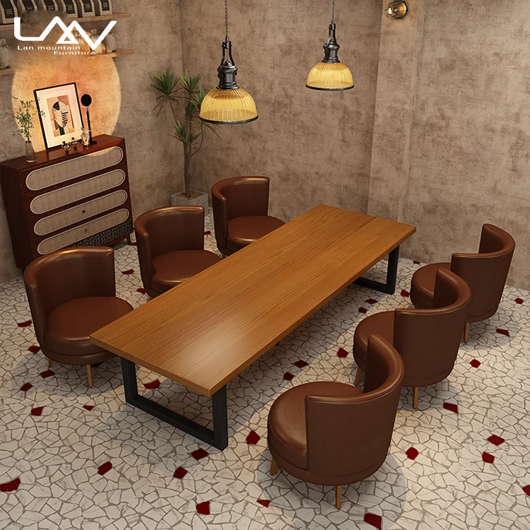 American style vintage cafe dining table and chair hotel restaurant bistro wooden table and chair set furniture