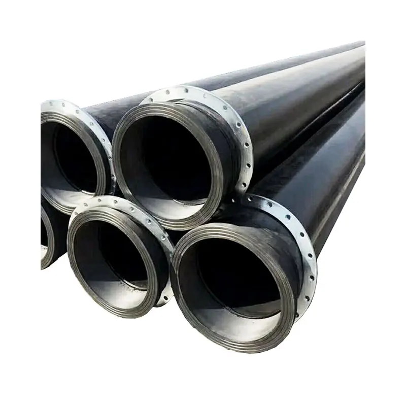 high wear resistant HDPE floating water mud sand dredging pipe mine suction pipe sewerage drainage for river dredge project