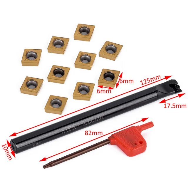 CNC Lathe Machine Cutter Sclcr Turning Inserts Ccmt Internal Boring Tool Holders S10K-Sclcr06