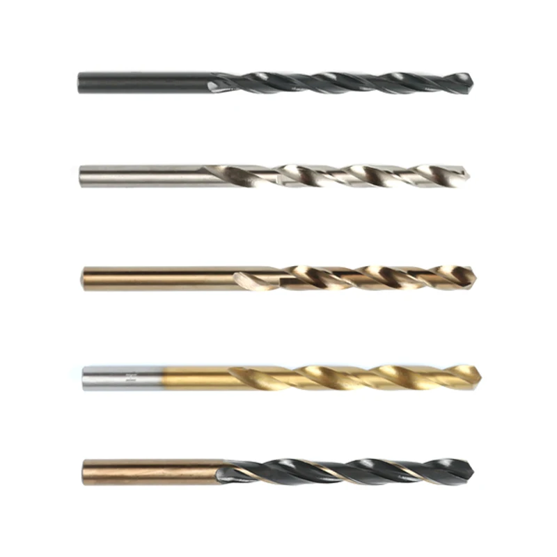 KIDEA TOOLS Factory High Quality HSS Jobber Drills Brocas Metal Drill Bit Tin Coated
