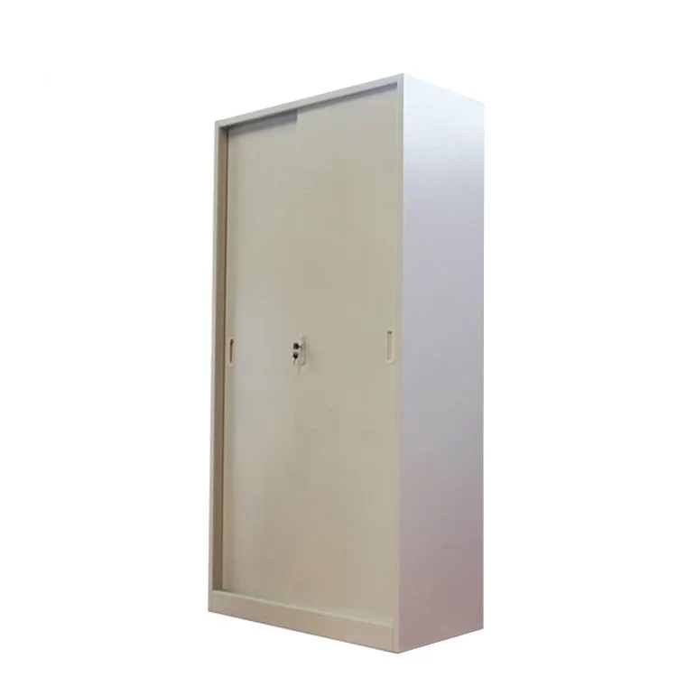KD Structure Office Furniture Sliding Door File Cabinet Steel Cabinet With 4 Adjustable Shelve