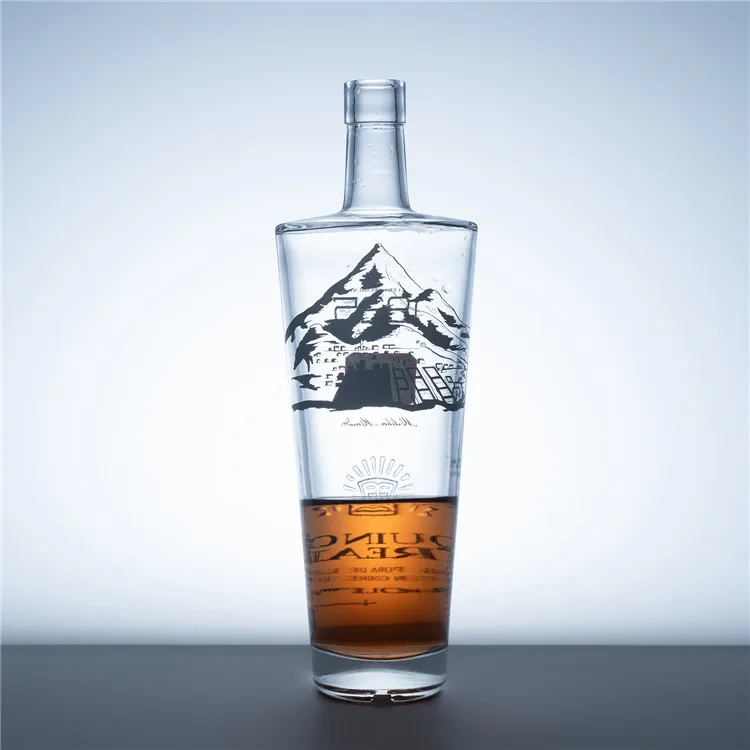 Бутылка водки для джина виски бутылка красного вина 200 мл 375 500 700 750 1000 индивидуальный логотип