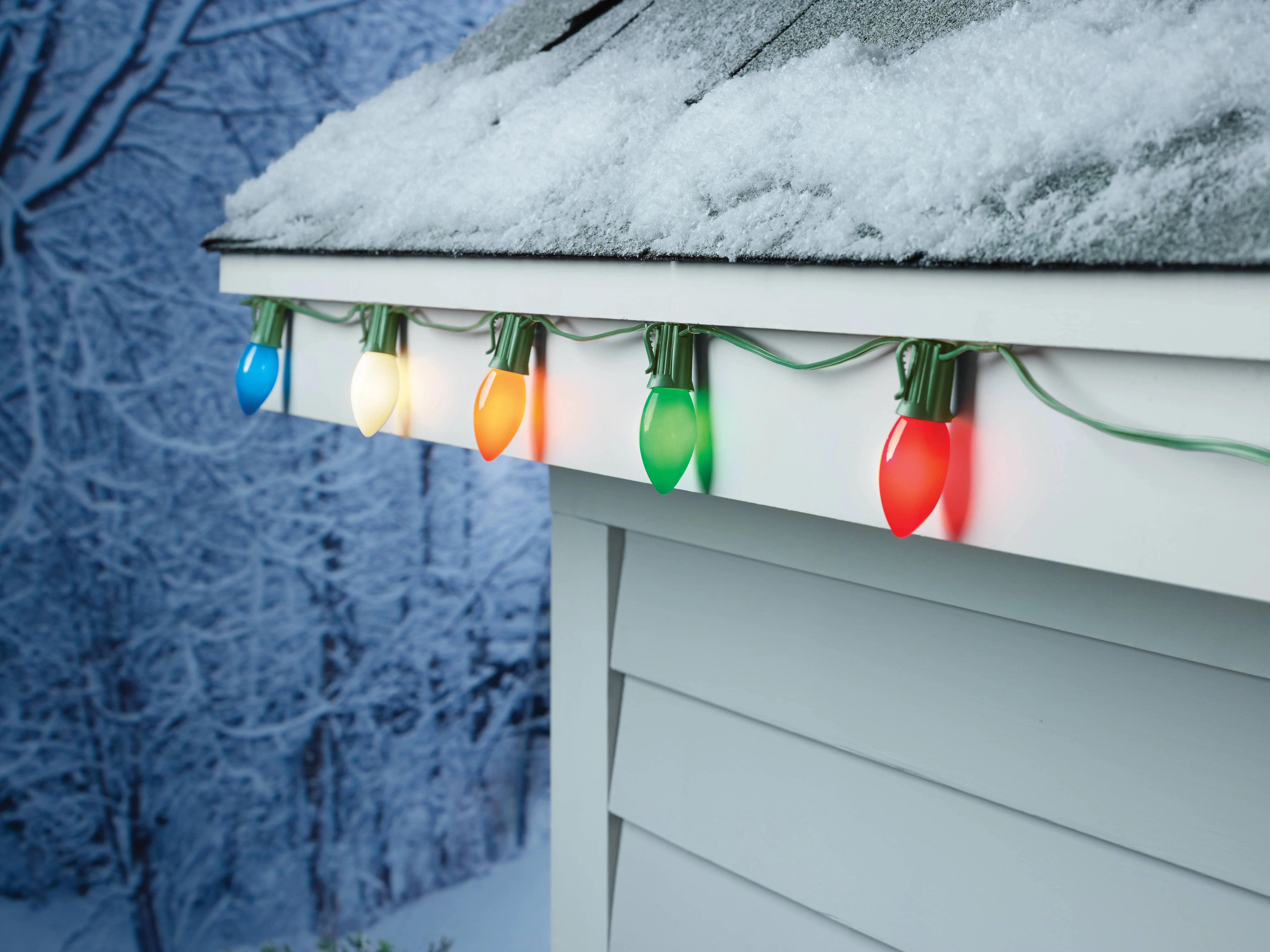 HQ 25 LT C9 Light Set Ceramic Orange Bulb E17 Socket  Christmas Decoration Hanging  Garden Outdoor  String Light