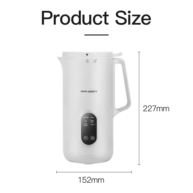 Multifunction Electric Food Processor Mixer Blender Automatic Soy Milk Nut Soy Bean Milk Maker