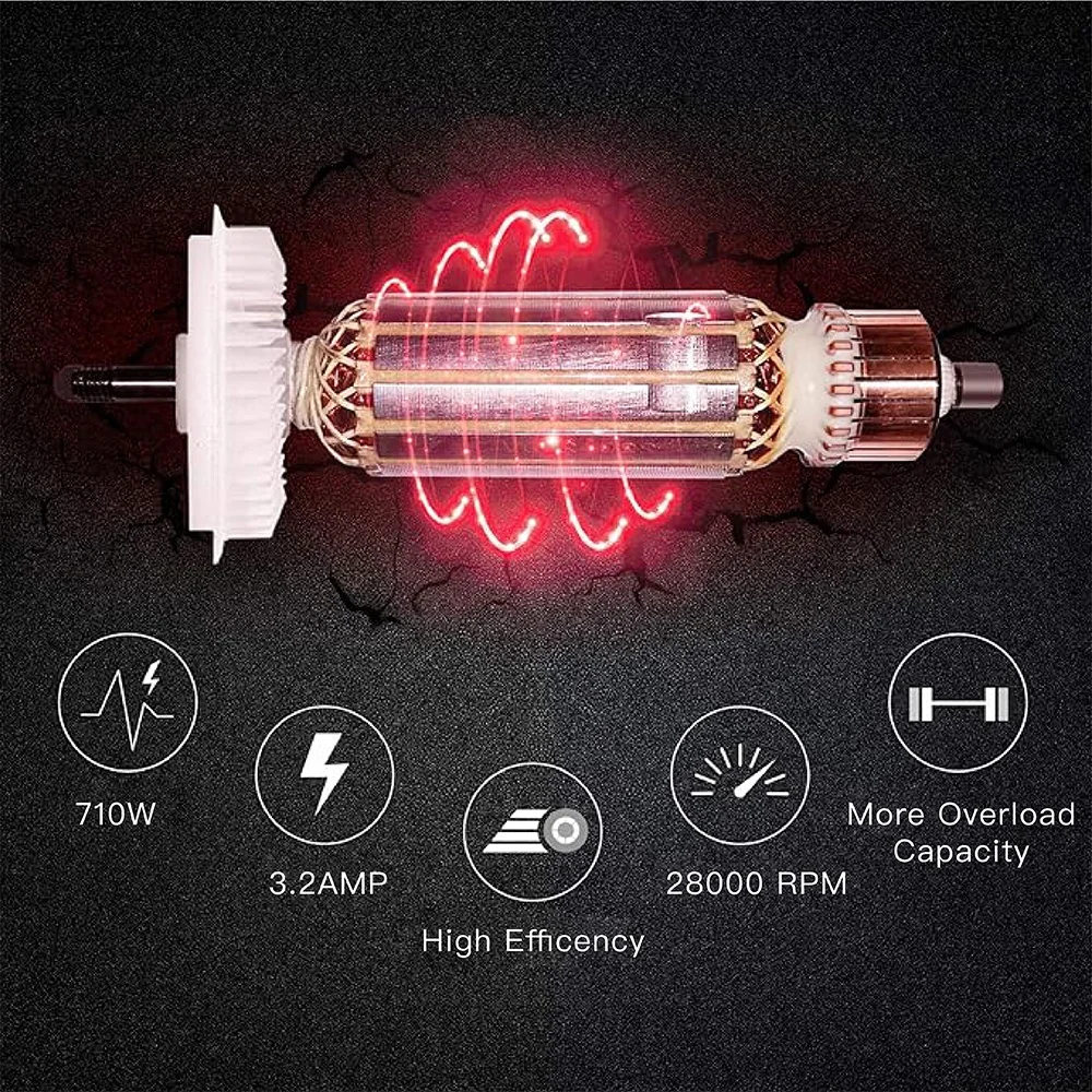 Electric Trimming Machine 230V 6 Speeds Adjustable Electric Hand Woodworking Trimmer Power Routers 6mm 6.35mm 8mm