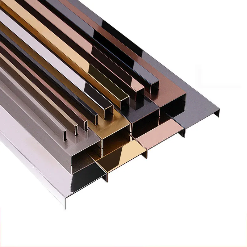 Profile U Channel Trim Edge U Shaped Trim Stainless Steel Ceramic Stainless Steel Tile Trim U Shape