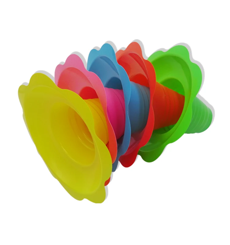 Plastic Shave Snow Cone Ice Cream Flower Cups Multicolor Reusable Leak Proof Bowls