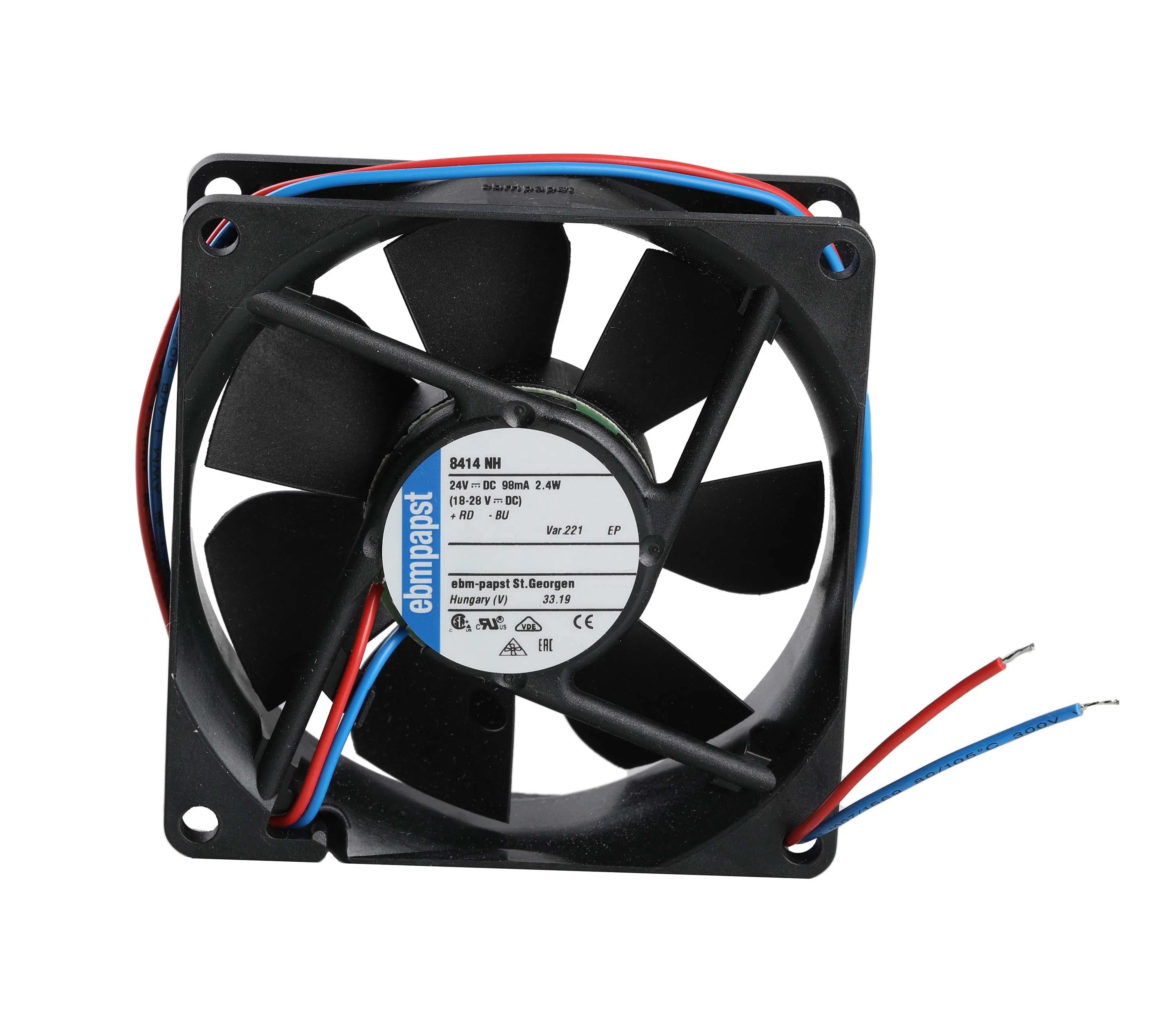 8414NH  ebmpapst axial  fan  EBM-PAPST TYPE:8414NH   EBM FAN  24V  ebmpapst brand of Germany