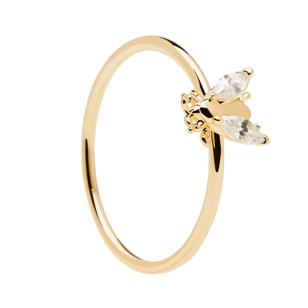 Custom Trendy Jewellery  Dainty Druzy Stones Animal Gold Plated Ring 925 Sterling Silver Gemstone Rings For Women