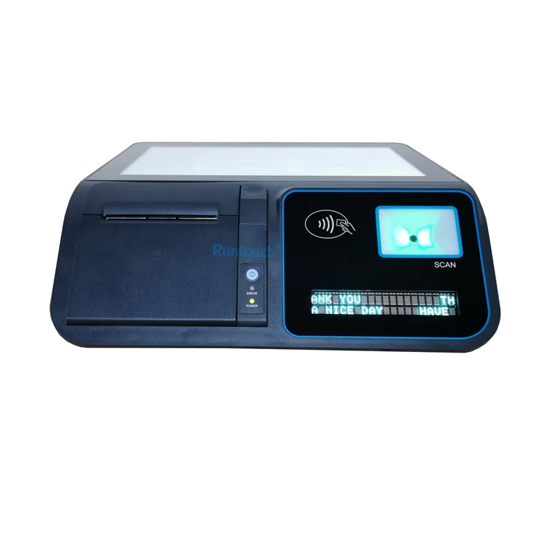 High quality fashion 11.6 inch Windows Android Tablet pos terminal with 2d barcode scanner price checker for supermarket