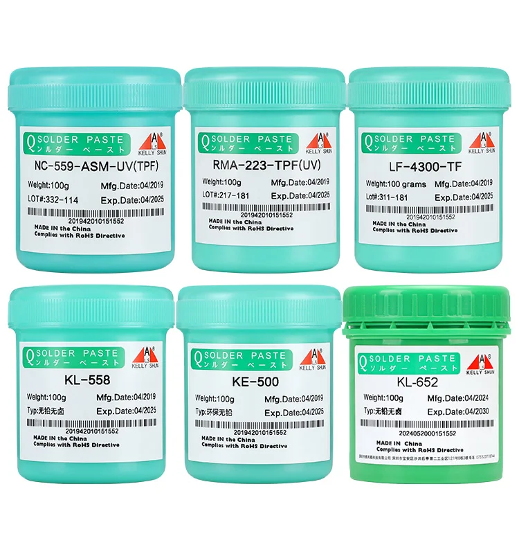 KELLYSHUN Solder Flux (100g/Bottle) No Clean Soldering Flux Paste For Electronics Repair Soldering Lead Free Rosin Liquid Flux