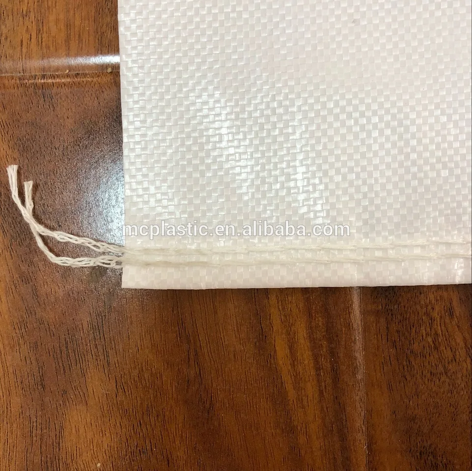 mincheng new material pp woven plastic white bag cheap 25kg cement sacks