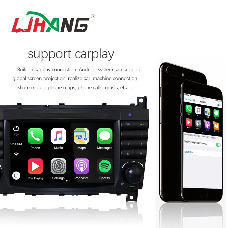 2 din 7inch android 12 Car Multimedia player For Mercedes Benz C-Class W203 CLC 2004-2007 autoradio gps navigation stereo