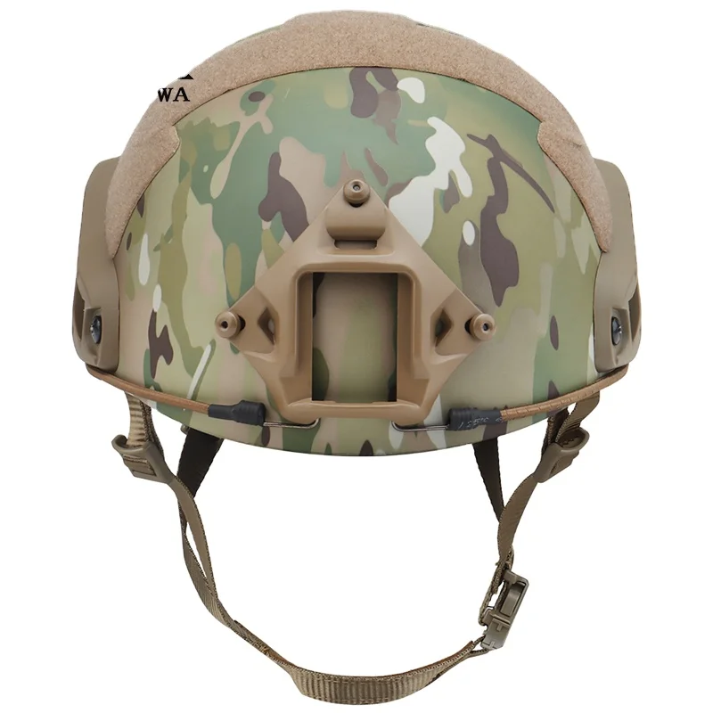 FAST MH High Configuration Without Holes Camouflage Edition American Tactical Helmet Field CS Outdoor Cycling Equipment