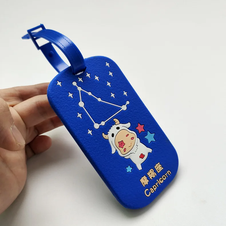 Personalized Custom 3D Logo Soft PVC Silicone Travel Rubber Luggage Tag