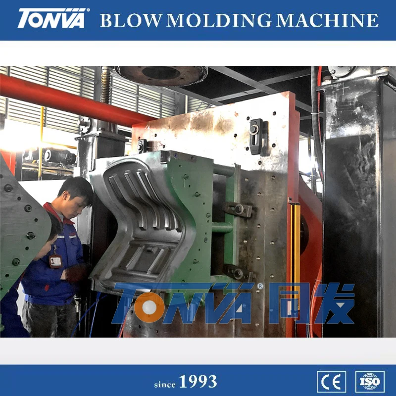TONVA extrusion blow molding machine and molds for plastic chair seat bus seat production