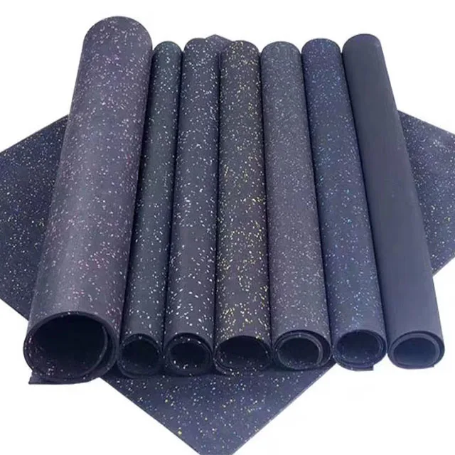 8MM Anti-Slip Epdm Gym Rubber Flooring Rolls Tiles Sports Equipments Rubber Sheet Roll