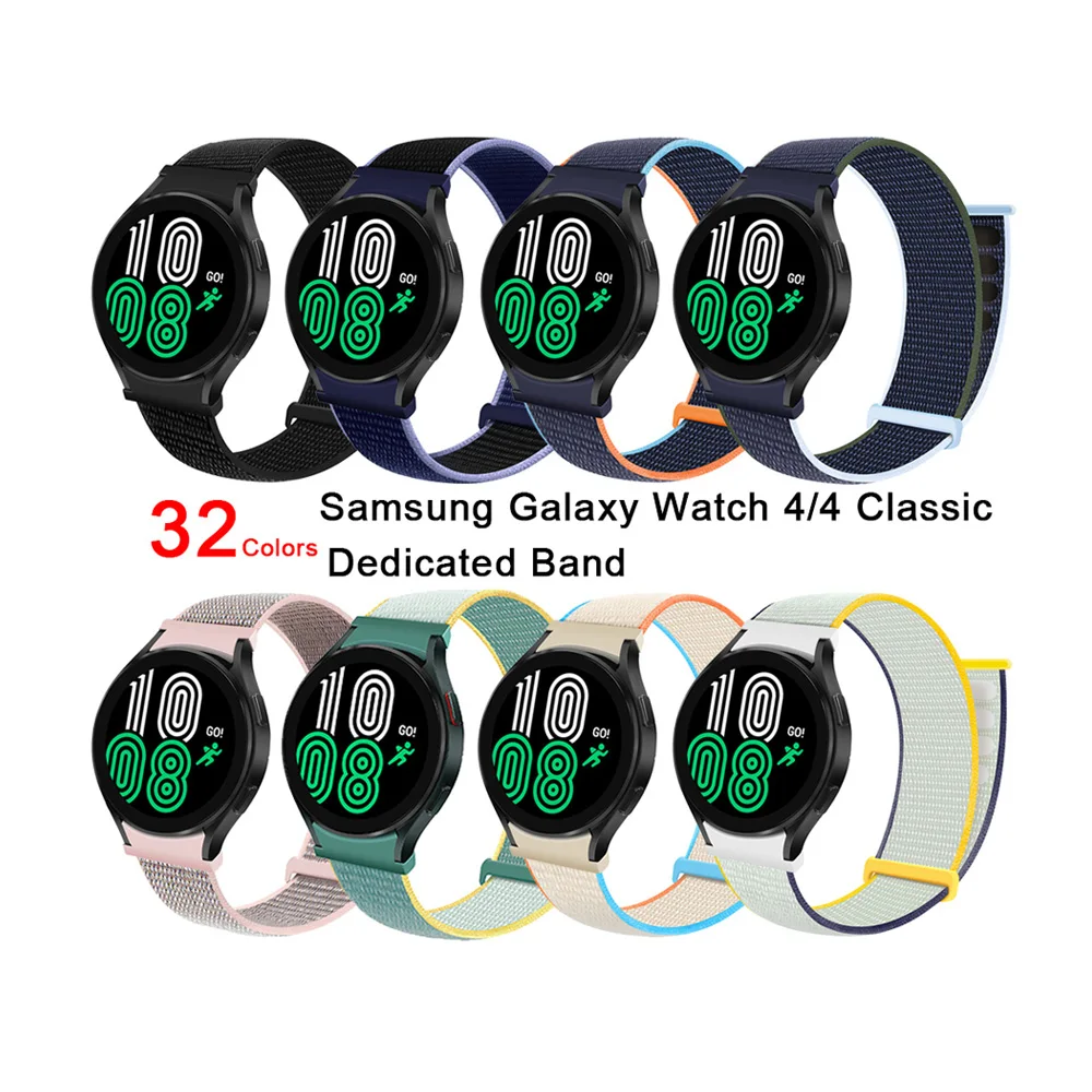 ShanHai Dedicated Sports Nylon Loop Band For Samsung Galaxy watch 4 Classic strap 46mm 42mm Galaxy Watch 4 40mm 44mm Band