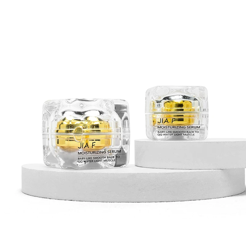15ml 10 ml square shanp luxury plastic double thick wall cosmetic acrylic jar for skincare packaging