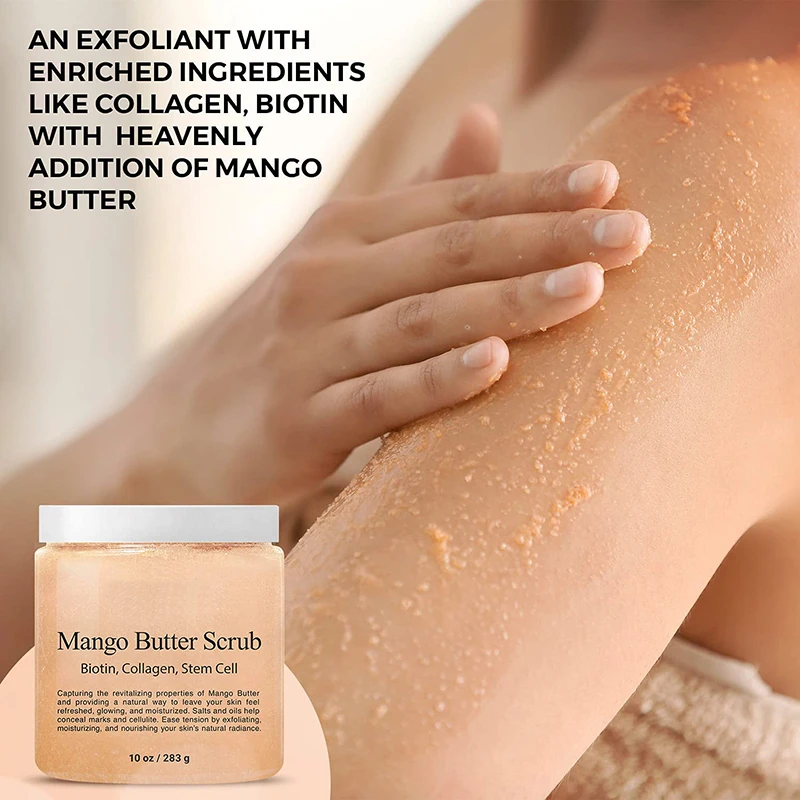 Wholesale Custom Logo Natural Bath Cleansing Whitening Organic fruit  Body Scrub For Hair