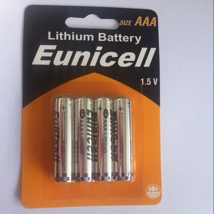 Eunicell ультра FR03 Micro AAA 1 5 V 1100 mAh литиевая батарея